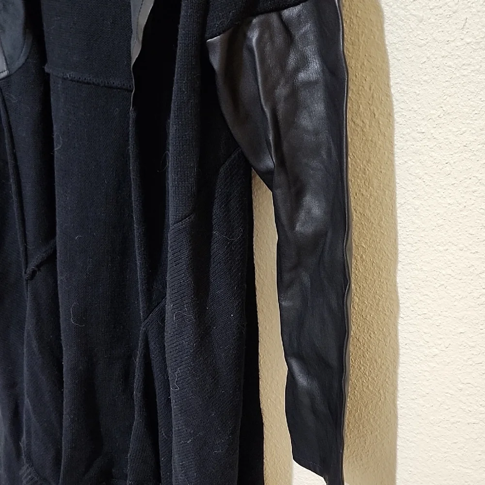 Blank NYC Black Jacket with Leather Accents - Picture 5 of 9